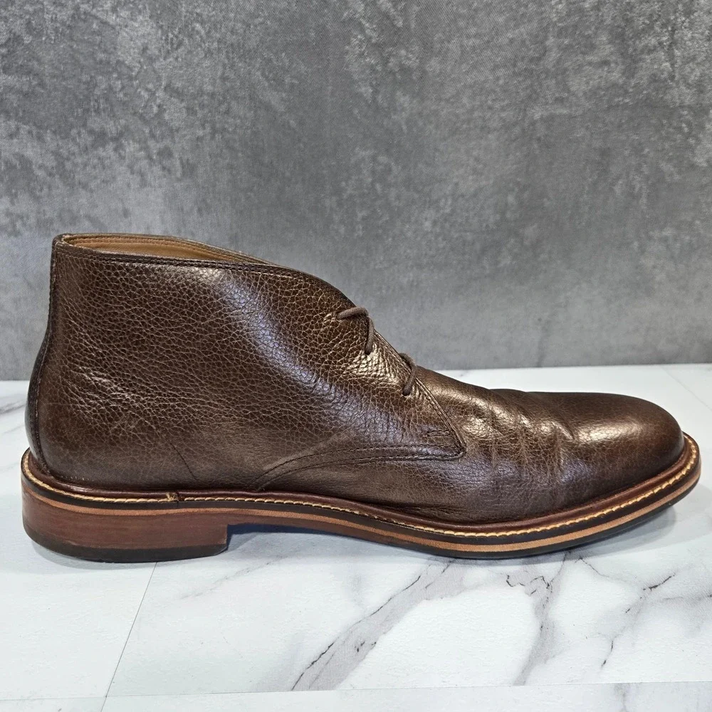 Cole Haan Barron Mens 9M Brown Leather Chukka Desert Boots Ankle Lace Up Casual